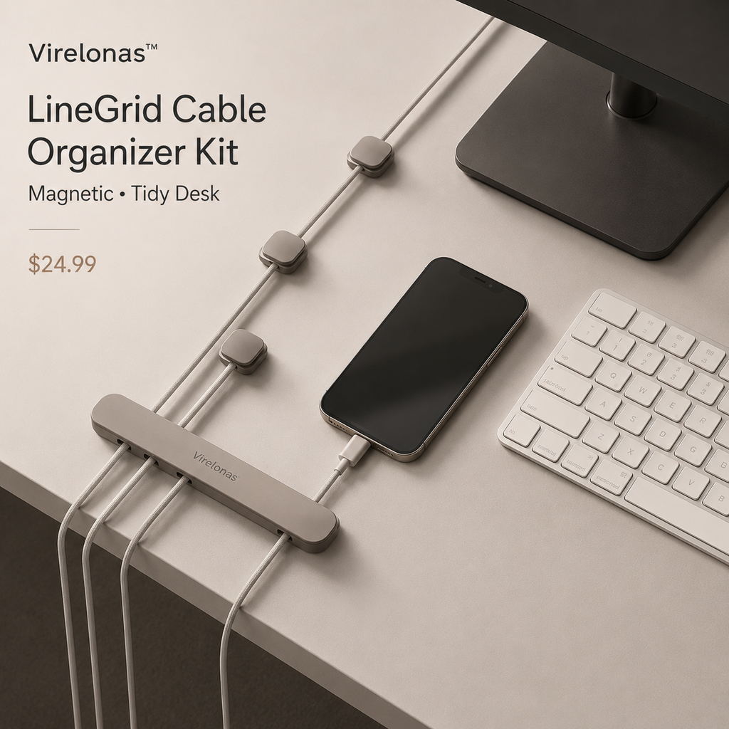 Virelonas™ LineGrid Cable Organizer Kit