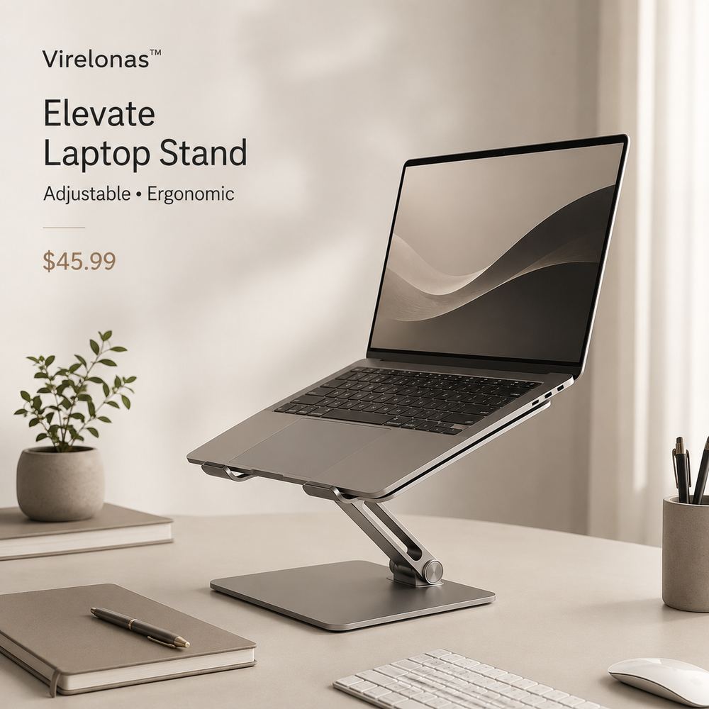 Virelonas™ Elevate Adjustable Laptop Stand