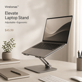 Virelonas™ Elevate Adjustable Laptop Stand