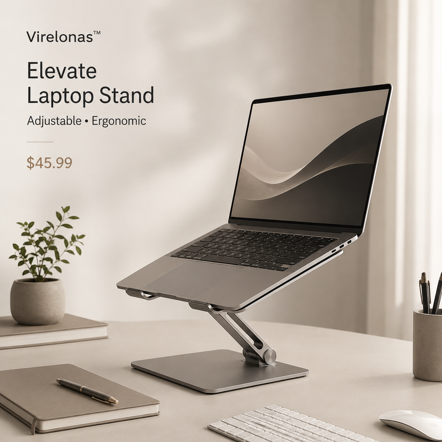 Virelonas™ Elevate Adjustable Laptop Stand