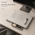 Virelonas™ ClearPlan Desktop Glass Board
