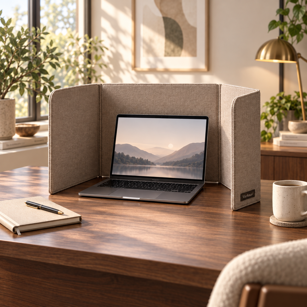 Virelonas™ FocusFold Desktop Privacy Panel